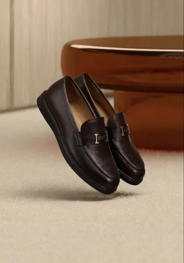 Mocasini barbati H, casual, maro, piele eco, comozi , H03