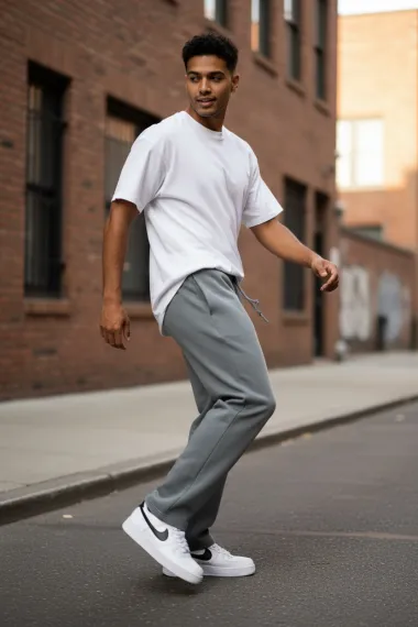 Pantaloni de trening gri 2585