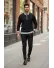 Bluza barbati neagra slim fit S114 D2-4.2