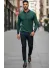 Bluza barbati verde slim fit S115