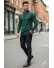Bluza barbati verde slim fit S115
