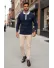 Bluza barbati bleumarin slim fit S116 D2-5.3