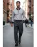 Bluza barbati gri slim fit S118 D2-1.3