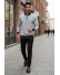 Bluza barbati gri slim fit S118 D2-1.3