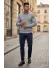 Bluza barbati gri slim fit S121 D3-4.3