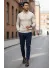 Bluza barbati bej slim fit S1212 D2-2.1