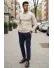 Bluza barbati bej slim fit S1212 D2-2.1