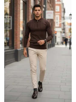 Bluza barbati grena slim fit S123