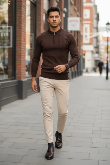 Bluza barbati grena slim fit S123