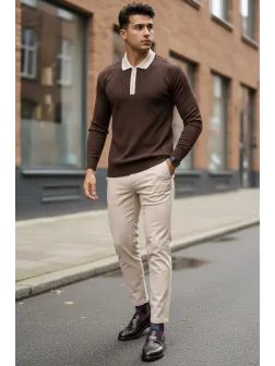 Bluza barbati grena slim fit S124
