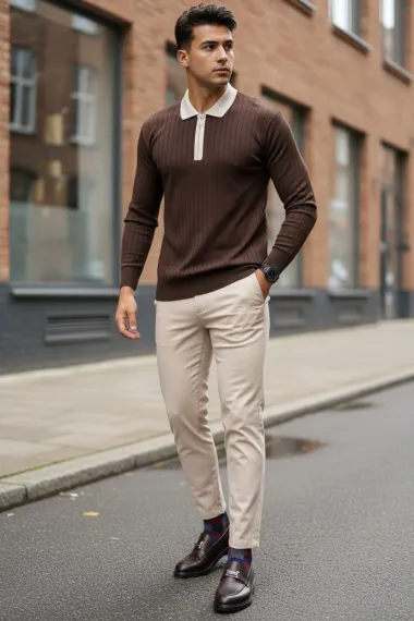 Bluza barbati grena slim fit S124