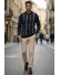 Bluza barbati bleumarin slim fit S126 D2-5.2