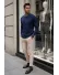 Bluza barbati bleumarin slim fit S127