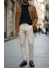 Pantaloni barbati eleganti bej S132