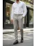 Pantaloni barbati eleganti bej S133