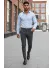 Pantaloni barbati eleganti maro S138