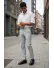 Pantaloni barbati eleganti gri S139