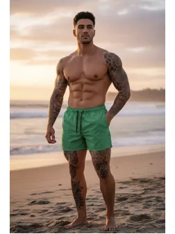 Sort de baie casual verde d303 22A-3.1