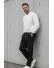 Pantaloni barbati casual, croiala lejera, negri B01