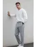 Pantaloni barbati casual, croiala lejera, gri B01