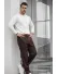 Pantaloni barbati casual, croiala lejera, maro B01