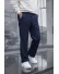 Pantaloni barbati casual, croiala lejera, bleumarin B01
