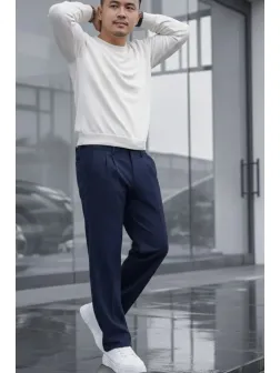 Pantaloni barbati casual, croiala lejera, maro B01
