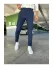 Pantaloni barbati casual bleumarin C001
