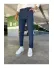 Pantaloni barbati casual bleumarin C001