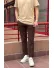 Pantaloni barbati casual grena c001