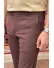 Pantaloni barbati casual grena c001