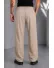 Pantaloni barbati casual, croiala lejera, crem A01