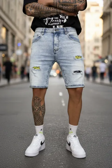 Blugi barbati scurti conici H1129