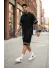 Compleu de vara tricou + pantaloni negru XXA Compleu de vara tricou + pantaloni negru XXA