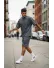 Compleu de vara tricou + pantaloni gri XXA Compleu de vara tricou + pantaloni gri XXA