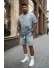 Compleu de vara tricou oversize + pantaloni degrade 2700