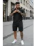 Compleu de vara tricou + pantaloni negru 218