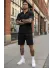 Compleu de vara tricou + pantaloni negru 218