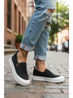 Espadrile dama casual negre B83 N17-2