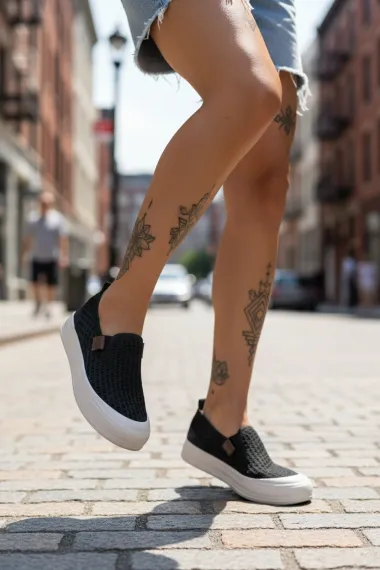 Espadrile dama casual negre B83 N17-2