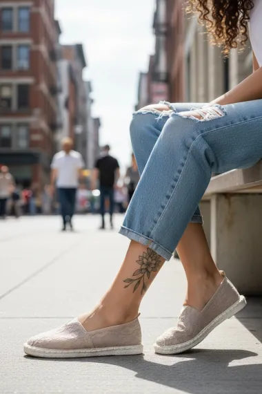 Espadrile dama casual bej Y031
