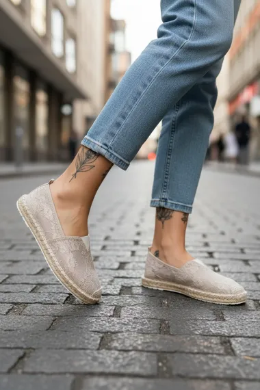 Espadrile dama casual bej Y031