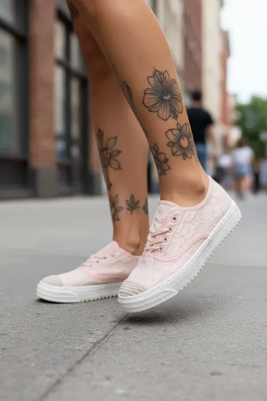 Espadrile dama casual roz Y601 T55-2