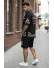 Compleu de vara tricou oversize + pantaloni negru 2513