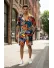 Compleu de vara camasa cu imprimeu + pantaloni 5504