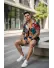 Compleu de vara camasa cu imprimeu + pantaloni 5504