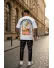 Tricou barbati alb cu imprimeu, oversize 1858 D3-1.3