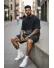 Compleu de vara, triocu + pantaloni, negru 6001