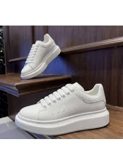 Adidasi barbati casual, albi lucios VIP AAA 