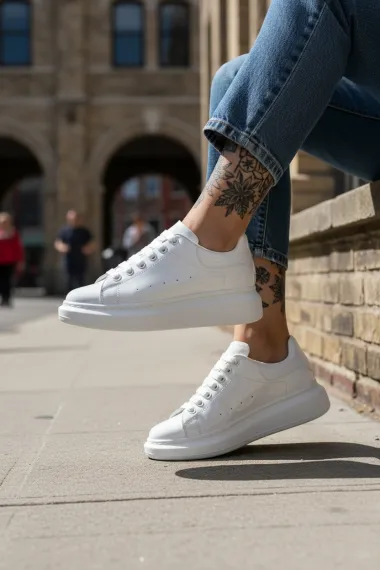 Adidasi dama casual, albi luciosi, vip AAA